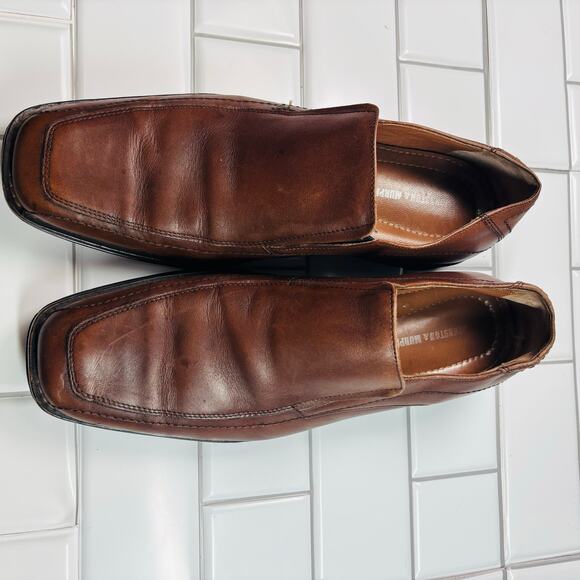 Johnston Murphy 20-6240 Brown Leather‎ Slip On Loafers Men’s 9.5M - Picture 5 of 10